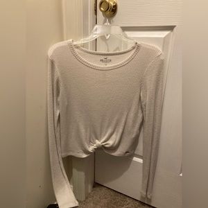 Hollister white sweater